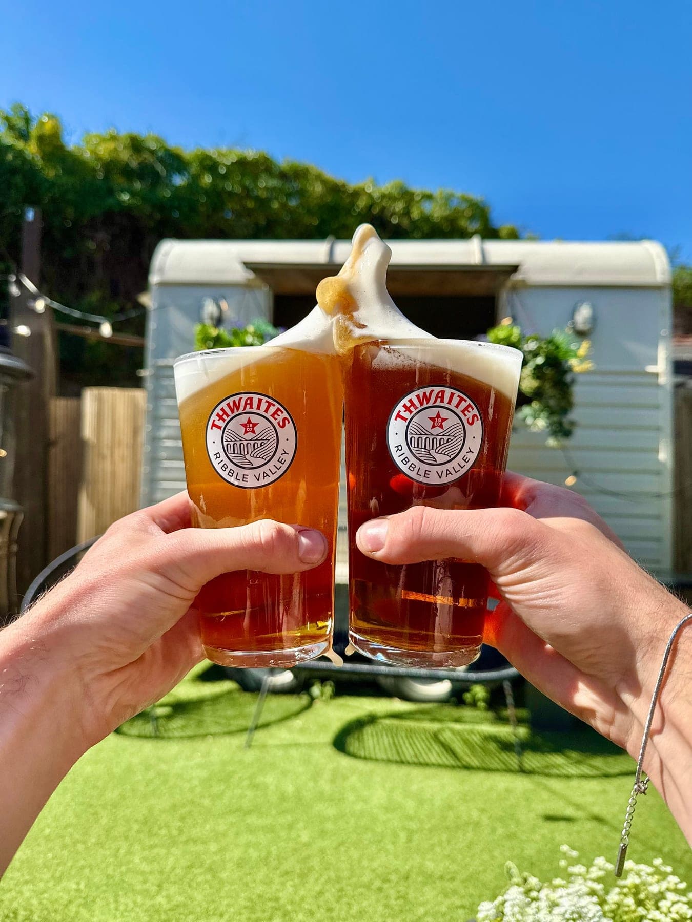 Pints in the sunshine