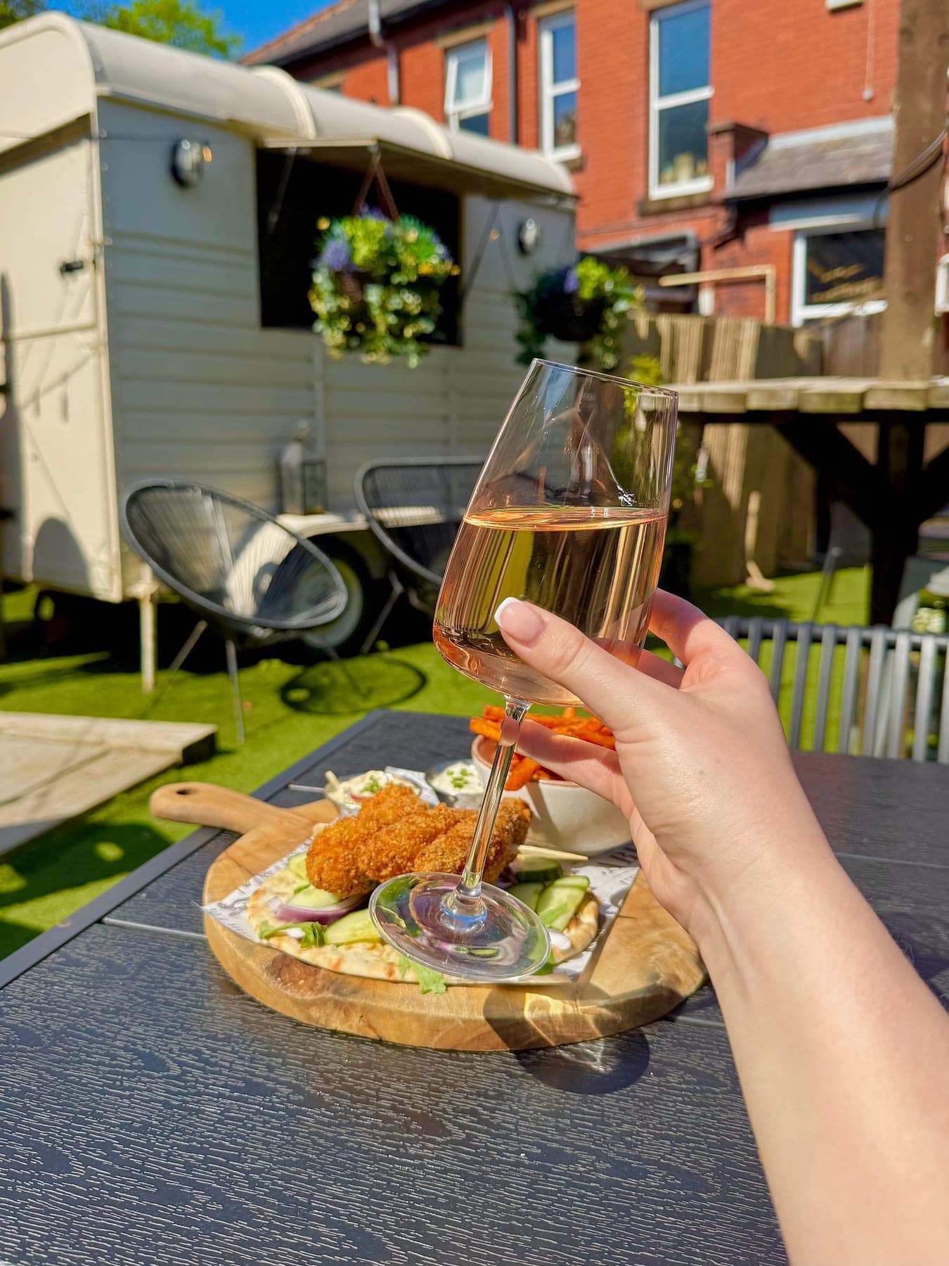 Lunch by the shepherd huts